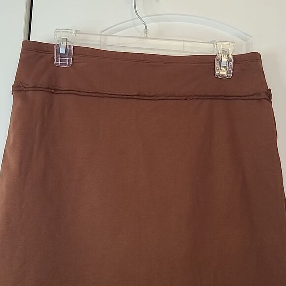 Neon Buddha Knit Cotton Skirt Pull On Brown Size M - Picture 6 of 8